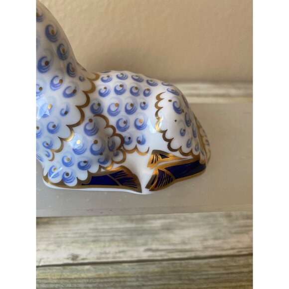 Royal Crown Derby Imari Ram & Lamb Paperweights – Gold Stopper Set of 2 1994 - Picture 13 of 15